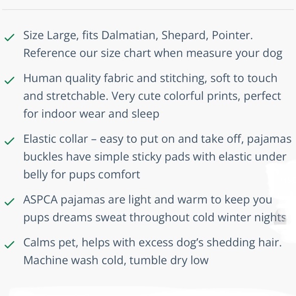 Brand New ASPCA Winter Print Dog Pyjamas - Picture 11 of 13